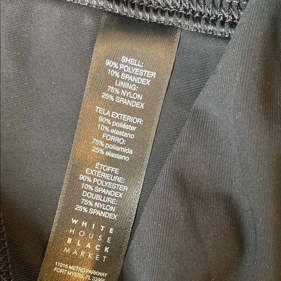 WHBM Black Velvet Leggings - Picture 3 of 4